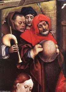 The Nativity (detail) — Robert Campin (master Of Flemalle)