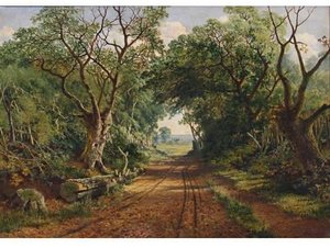 A Wooded Country Lane — Edmund John Niemann