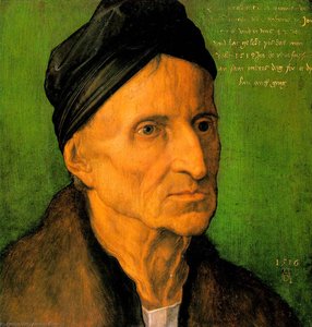 Portrait Of Michael Wolgemut,1516, Germanisches Nation — Albrecht Dürer