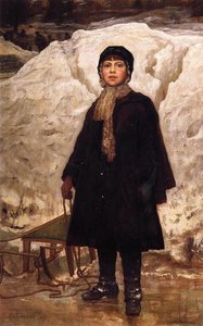 Winter, Portrait Of A Child — Jonathan Eastman Johnson