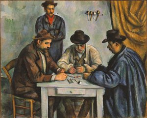 The Card Players — Paul Cézanne, Post-impressionism