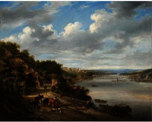 A view of Bideford on the River Torridge, Devon