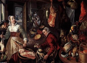 The Four Elements: Fire — Joachim Beuckelaer, Early Netherlandish Painting