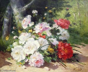 Still Life Of Flowers — Eugene Henri Cauchois
