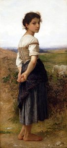 The Young Shepherdess — William-adolphe Bouguereau