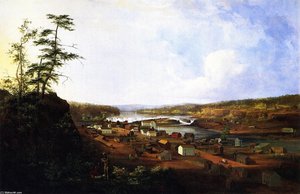 Oregon City On The Willamette River — John Mix Stanley