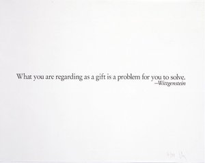 Ex-libris (wittgenstein’s Gift) — Joseph Kosuth
