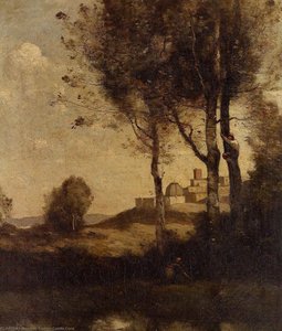 Tuscan Beaters — Jean-baptiste-camille Corot, Romantic Landscape