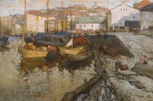 Harbour, Early Evening — Konstantin Ivanovich Gorbatov