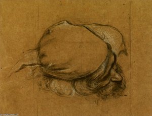 Head Study For The Sea Maiden — Herbert James Draper