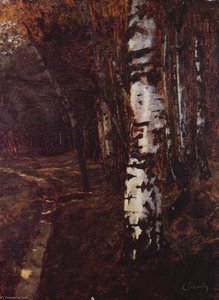 German Birkenwald Bei Ferch — Carl Eduard Schuch