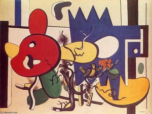 Untitled (4070) — Fernand Léger, Cubist Geometric Abstraction