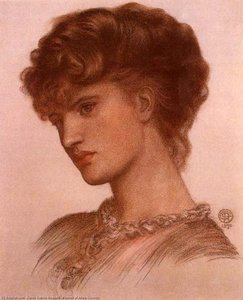 Portrait Of Aflaia Coronio — Dante Gabriel Rossetti, Romanticism