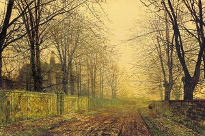 The Sere And Yellow Leaf — John Atkinson Grimshaw, Romanticism