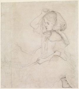Stages Of Cruelty - Study For The Child (catherine Madox Brown) — William Hogarth
