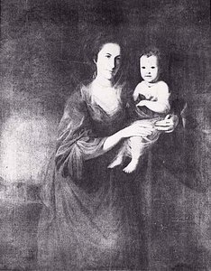 Mrs. John Dickinson And Her Daughter Sally (1740 1803), (painting) — Charles Willson Peale, Neoclassical