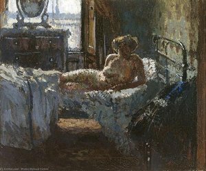 Mornington Crescent Nude, Contre-jour — Walter Richard Sickert, Post-impressionism