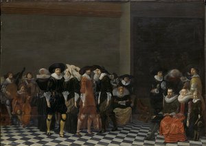 Wedding Party, traditionally known as the wedding of Adriaen Ploos van Amstel and Agnes of Bijler