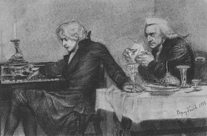 Salieri Pours Poison Into A Mozart's Glass — Mikhail Vrubel