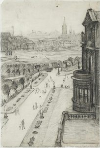 View From The Window Of The Royal Technical College, Salford, Looking Towards Manchester — Laurence Stephen Lowry