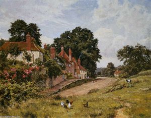 The Terrace At Fittleworth — Edward Wilkins Waite