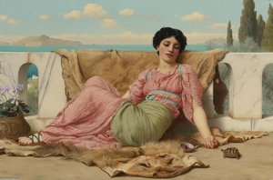 The Quiet Pet — R.b.a John William Godward