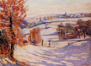 Snow At Crozant — Ferdinand Guillaumin