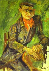 Portrait Of Moise Kisling — Chaim Soutine, Expressionism