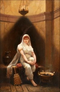 Vestal Guarding The Sacred Fire