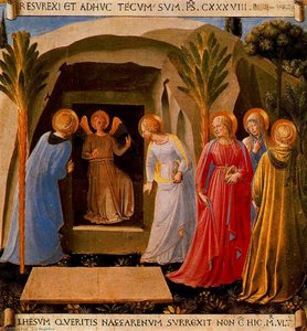 Las Santas Mujeres En El Sepulcro 1 — Fra Angelico, Early Renaissance