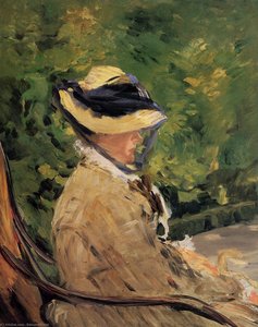 Madame Manet At Bellevue — Édouard Manet, Impressionism