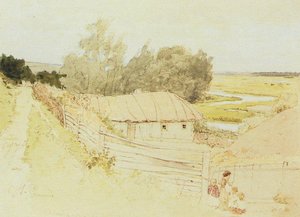 The Village Of Mokhnachi Near Chuguyev — Ilya Yefimovich Repin, Realism