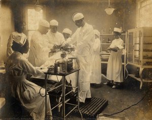 Rivers Frederick Performing Surgery At Flint-goodridge Hospital — Arthur P. Bedou, Documentary Photography