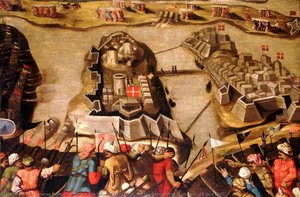 The Siege Of Malta Siege And Bombardment Of St Michael, 28 June 1565 — Matteo Perez D' Aleccio
