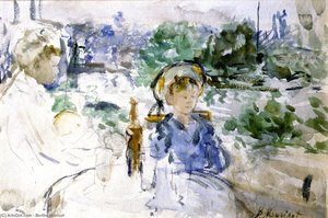 Picnic In The Courtyard — Berthe Morisot