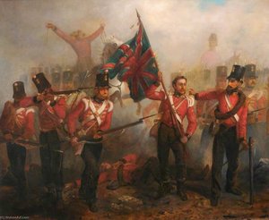 Sergeant Luke O'Connor Winning His VC at the Battle of the Alma, 20th September 1854