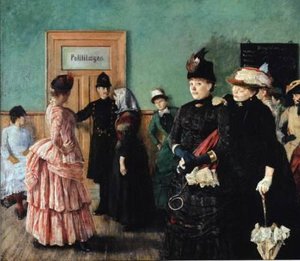 Albertine At The Police Doctor's Waiting Room — Per Krohg