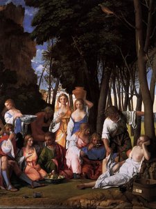 The Feast Of The Gods (detail) — Giovanni Bellini, Renaissance