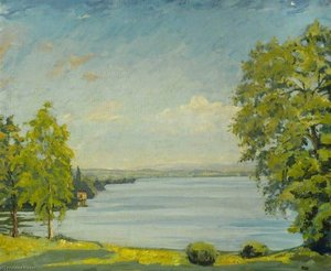 View Of Lake Geneva, Switzerland (c.397) — Winston Spencer Churchill