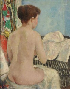 Eugenie Nude From Back, Studio At Villa Brume, - (8b) — François Gall