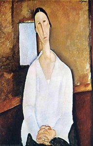 Madame Zborowska With Clasped Hands — Amedeo Clemente Modigliani