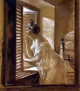 Italian Woman Blowing A Kiss — Karl Pavlovich Bryullov
