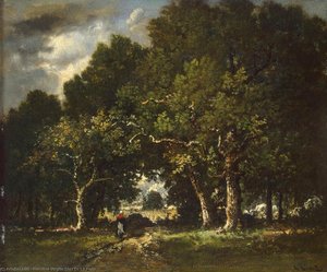 Road In The Wood — Narcisse Diaz De La Peña, Barbizon School