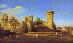 Warwick Castle - The East Front — Canaletto