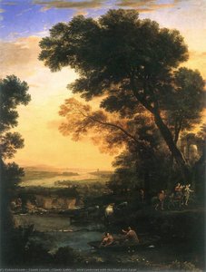 Ideal Landscape With The Flight Into Egypt — Claude Lorrain (claude Gellée), Baroque