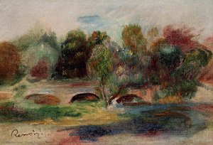 Landscape With Bridge 1 — Pierre-auguste Renoir, Impressionism