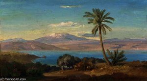 The sicilian coast with mount etna in the distance