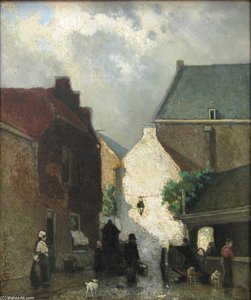 Fish Market Sun — Johan Hendrik Weissenbruch