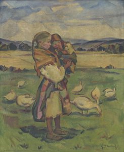 Shepherdess Of Geese — Gustáv Mallý