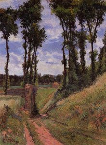 Poplars, Osny (also Known As Poplar-lines Lane, Osny) — Eugène Henri Paul Gauguin